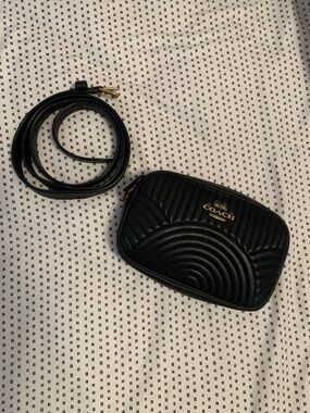 Coach Deco Black Quilted Deco Belt Bag